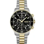 Męski zegarek Hugo Boss Admiral 1513908 ze stalowo-bicolor kopertą o średnicy 46 mm – zdjęcie główne