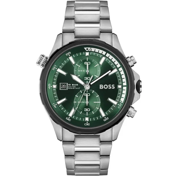Męski zegarek Hugo Boss Globetrotter 1513930 z kopertą ze stali szlachetnej o średnicy 46 mm – zdjęcie główne