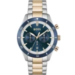 Męski zegarek Hugo Boss Santiago 1513937 z bicolor kopertą srebrno-różowego złota Ø44 mm – zdjęcie główne
