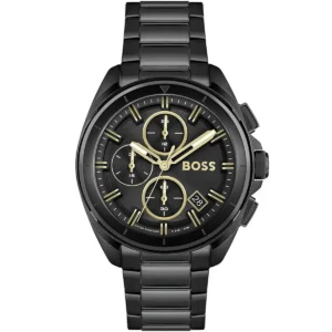 Męski zegarek Hugo Boss Volane 1513950 z czarną stalową kopertą Ø44 mm – zdjęcie główne