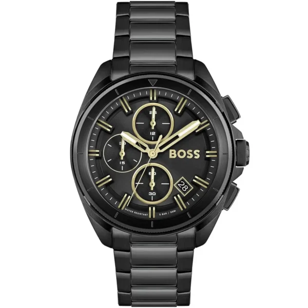 Męski zegarek Hugo Boss Volane 1513950 z czarną stalową kopertą Ø44 mm – zdjęcie główne