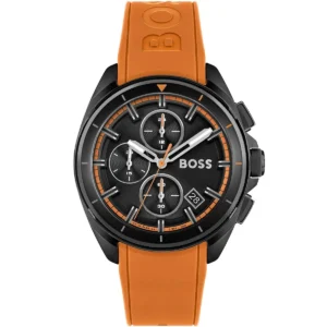 Męski zegarek Hugo Boss Volane 1513957 z czarną stalową kopertą Ø44 mm – zdjęcie główne
