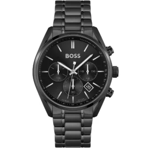 Męski zegarek Hugo Boss Champion 1513960 z czarną stalową kopertą Ø44 mm – zdjęcie główne