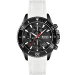 Męski zegarek Hugo Boss Admiral 1513966 z czarną stalową kopertą Ø45 mm – zdjęcie główne