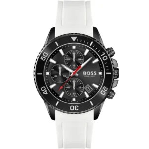 Męski zegarek Hugo Boss Admiral 1513966 z czarną stalową kopertą Ø45 mm – zdjęcie główne