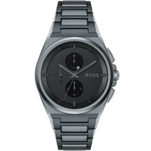 Męski zegarek Hugo Boss Steer 1513996 z grafitową stalową kopertą Ø44 mm – zdjęcie główne