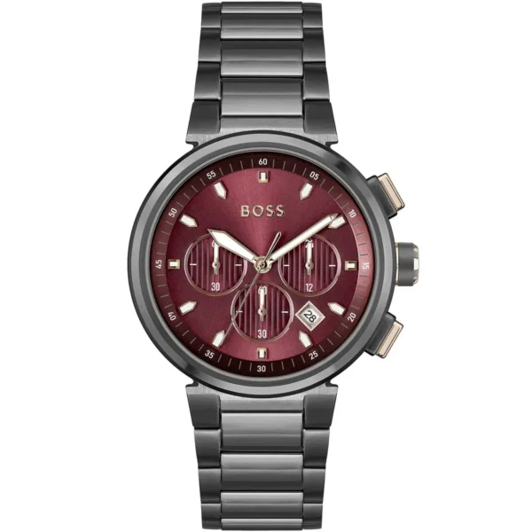 Męski zegarek Hugo Boss One 1514000 z grafitową stalową kopertą Ø44 mm – zdjęcie główne