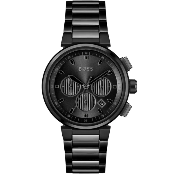 Męski zegarek Hugo Boss One 1514001 z czarną stalową kopertą Ø44 mm – zdjęcie główne