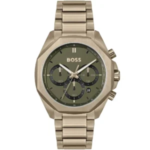 Męski zegarek Hugo Boss Cloud 1514019 z PVD brąz/złoto kopertą Ø44 mm – zdjęcie główne