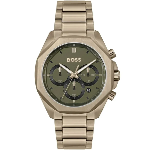 Męski zegarek Hugo Boss Cloud 1514019 z PVD brąz/złoto kopertą Ø44 mm – zdjęcie główne