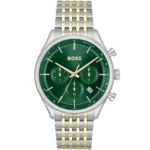 Męski zegarek Hugo Boss Gregor 1514081 ze stalową kopertą bicolor srebrno-złotą Ø45 mm – zdjęcie główne