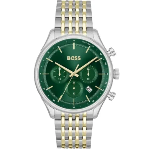 Męski zegarek Hugo Boss Gregor 1514081 ze stalową kopertą bicolor srebrno-złotą Ø45 mm – zdjęcie główne