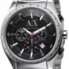 Męski chronograf AX1057 Armani Exchange z czarną tarczą – oryginalne zdjęcie główne
