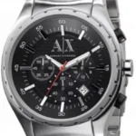 Męski chronograf AX1057 Armani Exchange z czarną tarczą