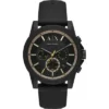 Męski chronograf AX1343 Armani Exchange z czarną kopertą – oryginalne zdjęcie główne