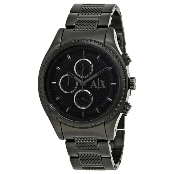 Męski chronograf AX1605 Armani Exchange z czarną kopertą – oryginalne zdjęcie główne