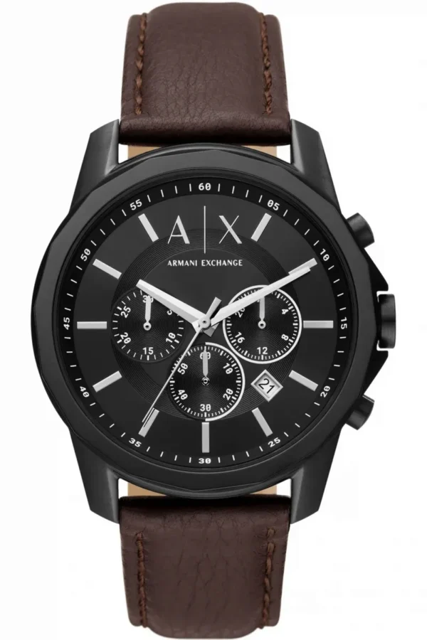 Męski chronograf AX1732 Armani Exchange z czarną kopertą – oryginalne zdjęcie główne