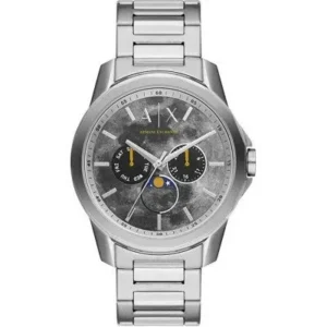 Męski chronograf AX1736 Armani Exchange z perłową tarczą