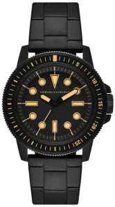 Męski zegarek AX1855 Armani Exchange z czarną tarczą