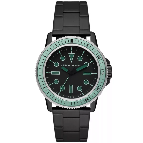 Męski zegarek AX1858 Armani Exchange z czarną tarczą