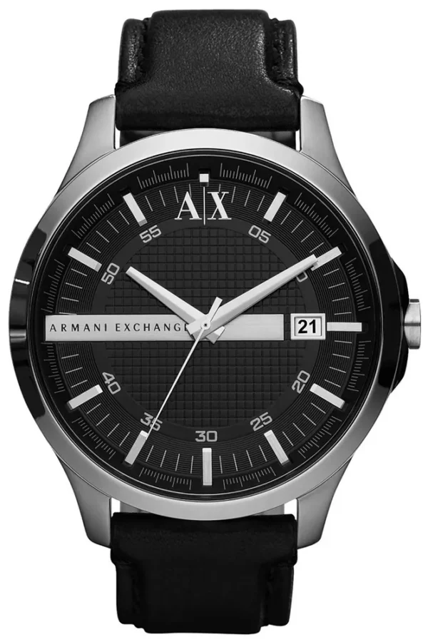 Męski zegarek AX2101 Armani Exchange z czarnym paskiem