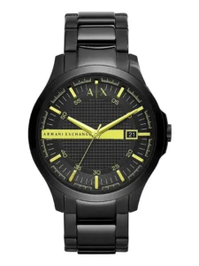 Męski chronograf AX2407 Armani Exchange z czarną bransoletą