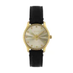 Zegarek damski Gucci G-Timeless YA1265023 – obracająca się srebrna pszczoła i skórzany pasek