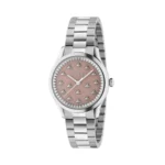 Zegarek damski Gucci G-Timeless YA1265033 – minimalistyczna tarcza i elegancka stalowa koperta