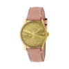 Zegarek damski Gucci G-Timeless YA1265041 złota tarcza i różowy skórzany pasek zdjęcie główne