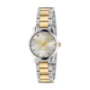 Zegarek damski Gucci G-Timeless YA126596 srebrna tarcza z wyrazistymi indeksami i stalową bransoletą zdjęcie główne