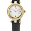 Zegarek damski Gucci Diamantissima YA141505 biała masa perłowa i koperta PVD różowe złoto Ø27 mm zdjęcie główne