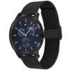 Granatowa tarcza zegarka Brad 1710392 na mesh bransolecie 22 mm – zdjęcie 3