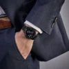 Granatowa tarcza zegarka Brad 1710392 na mesh bransolecie 22 mm – zdjęcie 4