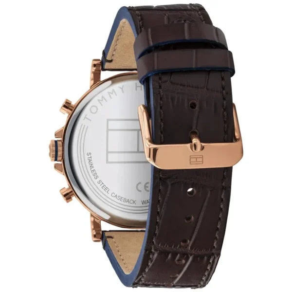 Niebieska tarcza sunburst 1710418 z pasek krokodyla 20 mm – zdjęcie 3