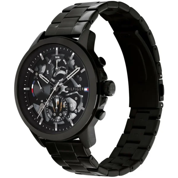 Czarna skeleton tarcza 1710478 na bransolecie PVD 21 mm – zdjęcie 9