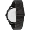Czarna tarcza open-heart 1710505 ze stalową bransoletą mesh PVD 21 mm – zdjęcie 3