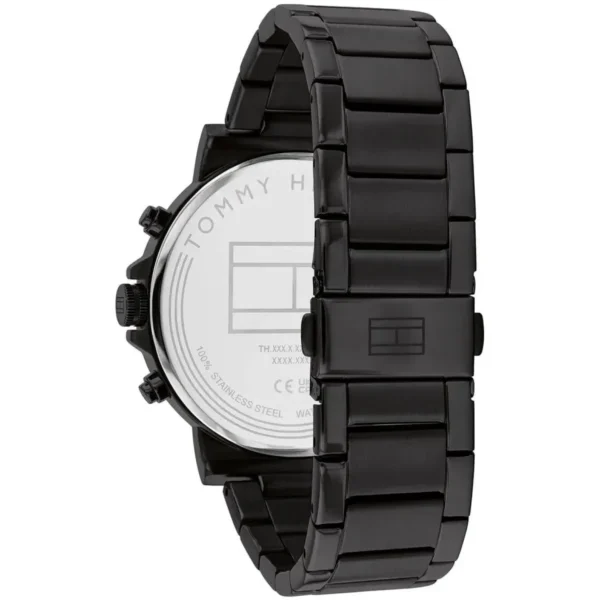 Czarna tarcza chronografu 1710590 z PVD bransoletą 22 mm – zdjęcie 3