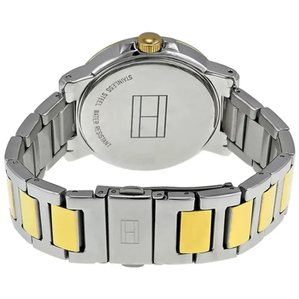 zegarek damski Tommy Hilfiger 1781398 bicolor stalowa bransoleta biała tarcza – zdjęcie 2