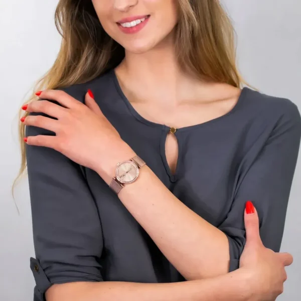 Zegarek Lynn 1781865 różowe złoto. – zdjęcie 3