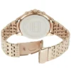 Srebrna tarcza z rzymskimi indeksami i mesh bransoletą rose gold – zdjęcie 2