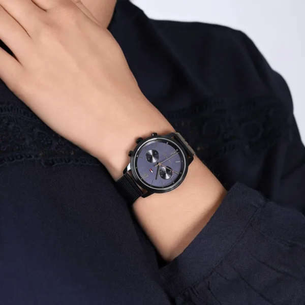 Zegarek 1782305 niebieski mesh PVD. – zdjęcie 4