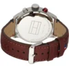 Zegarek męski Tommy Hilfiger Trent 1791066 granatowa tarcza brązowy pasek skórzany – zdjęcie 2