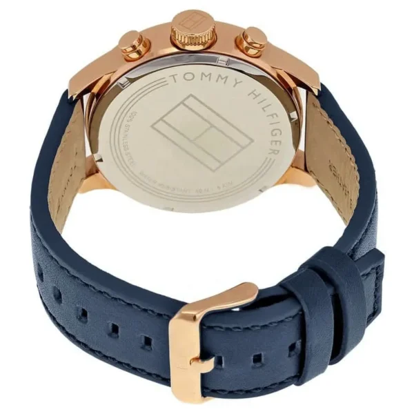 Zegarek Trent 1791139 różowe złoto granatowy pasek – zdjęcie 2