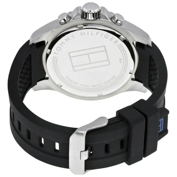 Zegarek męski Tommy Hilfiger 1791143 ceramiczny bezel perforowany pasek – zdjęcie 3