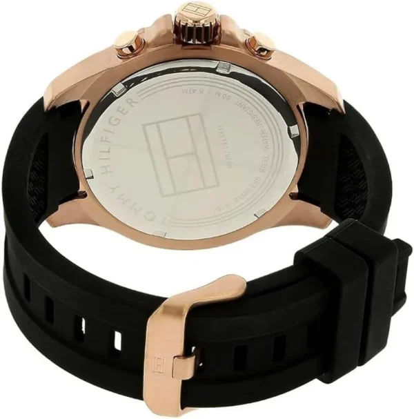 Zegarek Nolan 1791145 czarna tarcza sportowy silikonowy pasek – zdjęcie 3