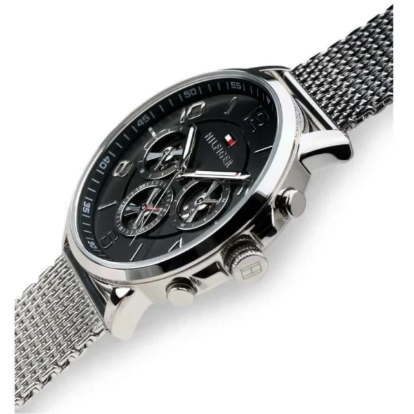 Zegarek męski Tommy Hilfiger Keagan 1791292 mesh czarna tarcza – zdjęcie 2