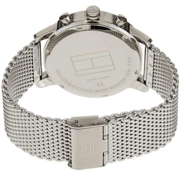 Zegarek męski Tommy Hilfiger Keagan 1791292 mesh czarna tarcza – zdjęcie 3