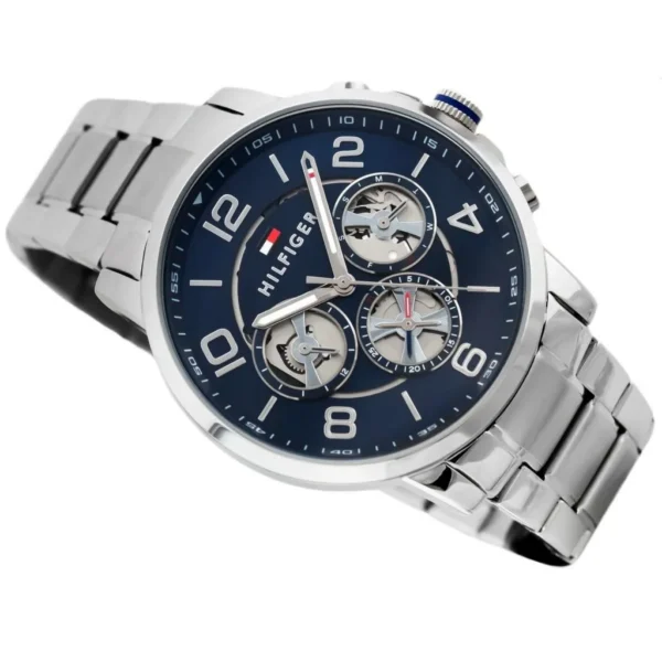 Zegarek męski Tommy Hilfiger Keagan 1791293 granatowa tarcza mesh – zdjęcie 2