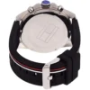 Zegarek męski Tommy Hilfiger Decker 1791473 czarny gumowy pasek tachymetr sportowy – zdjęcie 2