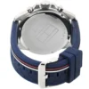 Zegarek męski Tommy Hilfiger Decker 1791476 granatowa tarcza tachymetr pasek z tworzywa – zdjęcie 2